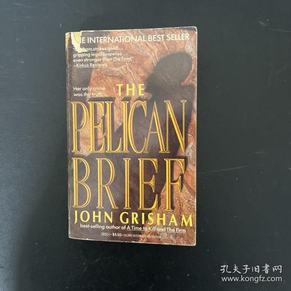 THE PELICAN BRIEF鹈鹕案件/塘鹅暗杀令 ；英文原版