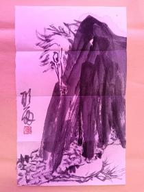 独立艺术家， 余天玉（一斋，聽雨）， 花鸟小品，尺寸：34*21，作品得自书画家本人，保真。
【包邮快递】