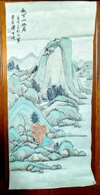 小青绿仿古小品山水（27）