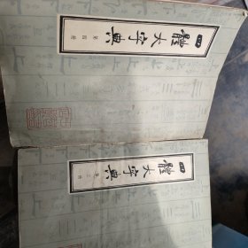 四體大学字典（三四册）两本