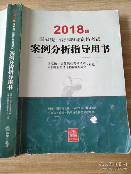 司法考试2018 国家统一法律职业资格考试：案例分析指导用书