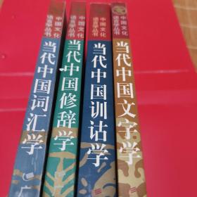 中国文化语言学丛书（总4本合售）：当代中国修辞学、当代中国词汇学、当代中国训诂学、当代中国文字学