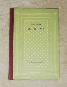 外国文学名著丛书：怎么办（网格本）人民文学出版社（精装本）多精美插页