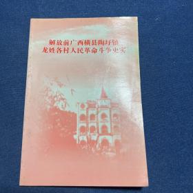 解放前广西横县陶圩镇龙姓各村人民革命斗争史实