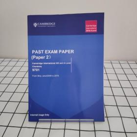 PAST EXAM PAPER(Paper 2) Cambridge International AS and A Level Chemistry 9701