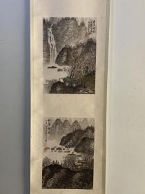 著名画家 黄君璧 山水人物