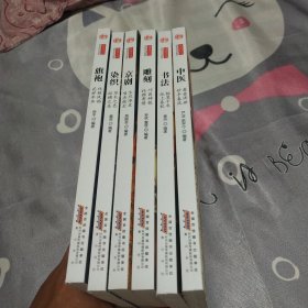 历史活化石 文化的脉络：旗袍、染织、雕刻、书法、京剧、中医（6本合售）中英文对照