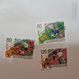 外国邮票 盖销票  一套三枚