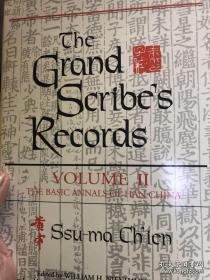 grand scribe‘s records

（nienhauser主编的学术史记翻译

先秦本纪 世家 列传 汉代列传 本纪 六册合售