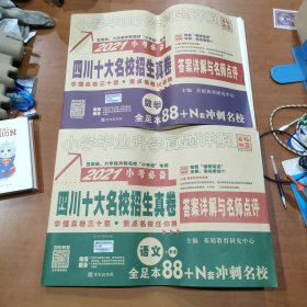 百校联盟（2021）小学毕业升学真题详解：语文+数学 两本合售