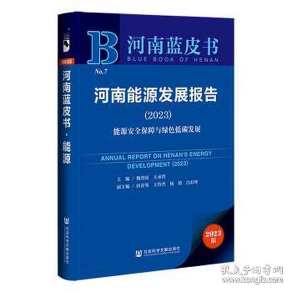 河南蓝皮书：河南能源发展报告(2023)能源安全保障与绿色低碳发展