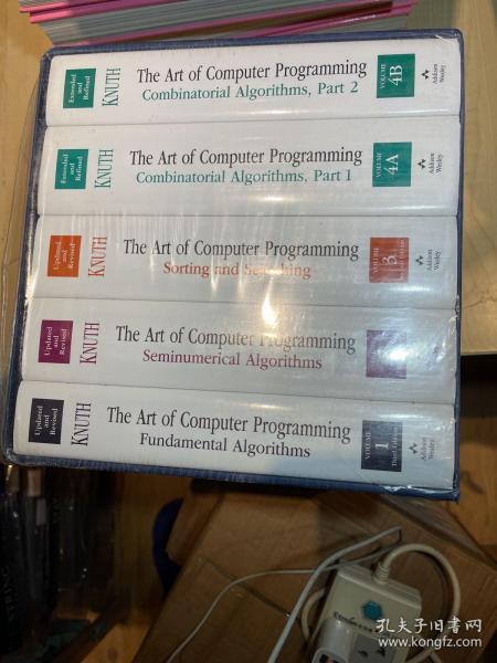 现货 The Art of Computer Programming, Volumes 1-4B Boxed Set  英文原版  计算机程序设计艺术 全5卷 基本算法+半数值算法+排序与查找+组合算法   Donald E. Knuth 高德纳