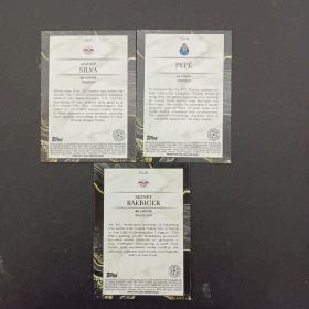 足球明星卡片 Topps Chrome欧冠 球星卡 CHAMPIONS LEAGUE CHASING GLORY CG 3张合售（品相如图 实拍图自荐）