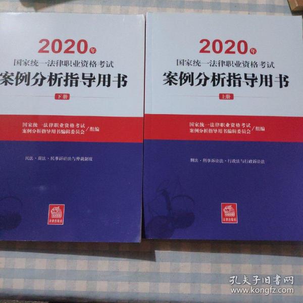 司法考试2020国家统一法律职业资格考试：案例分析指导用书(套装共2册)