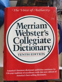 Webster's Tenth New Collegiate Dictionary 正品原版 圣经纸印制【韦氏大词典 第10版，英文原版正品 精装大16开1599页+书衣】