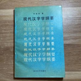 现代汉字学纲要