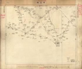 0558-12古地图1894 北京近傍图壹览  东安镇。纸本大小55*66厘米。宣纸艺术微喷复制