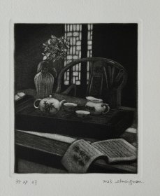 庄曼版画藏书票原作