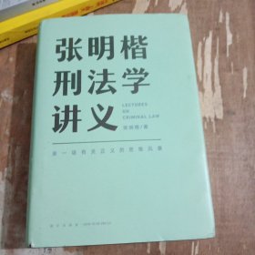 张明楷刑法学讲义（来一场有关正义的思维风暴）