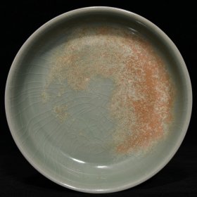 汝窑圆洗，高3.7cm直径15.3cm，