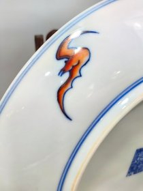 清乾隆斗彩瓜蝶绵绵吉祥如意纹宫盘
