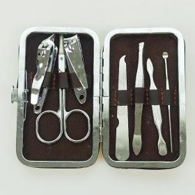 皮盒7件套装指甲剪指甲刀套装