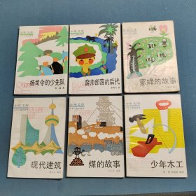 少年木工，杨司令的少先队，蛮帅部落的后代，现代建筑，蜜蜂的故事，煤的故事（6本合售）