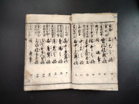 线装《書状手習鑑》册全,和刻本,尺寸22.5*15