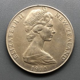 1970年英属新西兰库克山纪念币