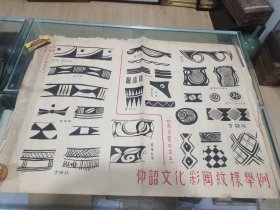 五十年代考古文化研究、高古文物研究、远古原始社会猿人研究文献“原始社会研究手绘挂图”32幅。应为文物研究院级别的教育教学挂图，大多为一开版，有两幅对开的。绘图大幅精美，罕见题材的珍品手绘挂图，所有介绍仅供参考，具体如图自鉴