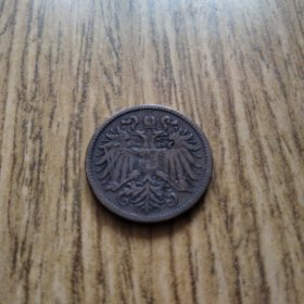 1901年 奥匈帝国 双头鹰 2赫勒——百年老铜币