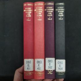 【英文原版书】「Everyman's Library No.41、42、502、964」Robert Browning's Poems and Plays（「人人文库第41、42、502、964号」《罗伯特·白朗宁的诗歌与戏剧》）