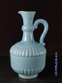大清乾隆单色釉瓶，全品，保存完整