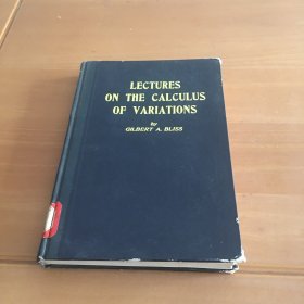 LECTURES ON THE CALCULUS OF VARIATIONS 变分学讲义 英文版