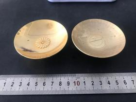 日本24K镀金 做工精湛 工艺精良 底款“24KGP”.095。
