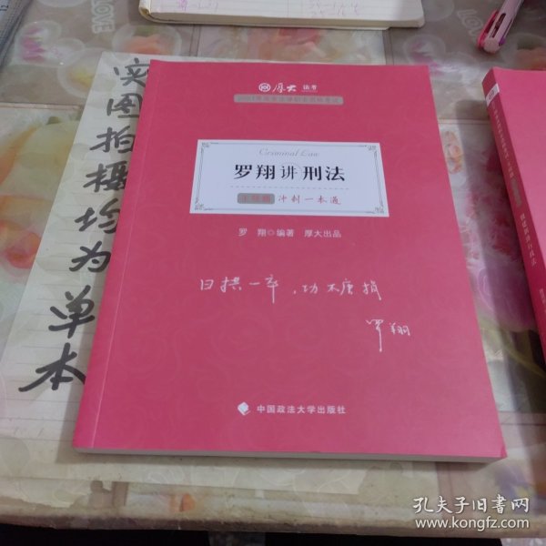 厚大法考2021教材厚大主观题冲刺一本通·罗翔讲刑法法考主观题冲刺司法考试