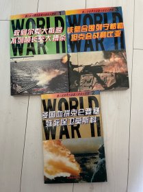 第二次世界大战画大战役大图系3本一套九州图书出版社