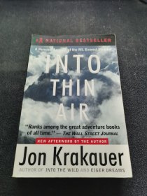 Into Thin Air：A Personal Account of the Mt. Everest Disaster《稀薄的空气:珠穆朗玛峰灾难的个人记录》