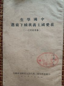 中国学生在爱国主义下前进