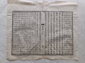 古籍散页《魏志》一页，页码 27，页面展开尺寸36*30厘米，这是一张古籍散页，不是一本书，自然老旧，轻微破损，详见细节图，本店作品都是实售价格，不做任何虚标价格，不包邮、不议价，看好直接下单即可，同一包裹100件之内自动合并邮资。