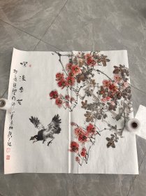 纯手绘画，保证手绘，长138厘米宽69厘米展览馆展览完搞出来的，画工精湛，名家作品，，我自己也装裱不过来，，没地方挂，便宜出了就行了，记住了，别议价，这个价格真的很低，超值，..