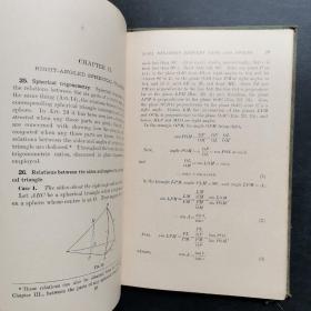 spherical trigonometry【觚三角】球面三角学,内有：大学堂藏书楼之章，玉泉街智广书局章