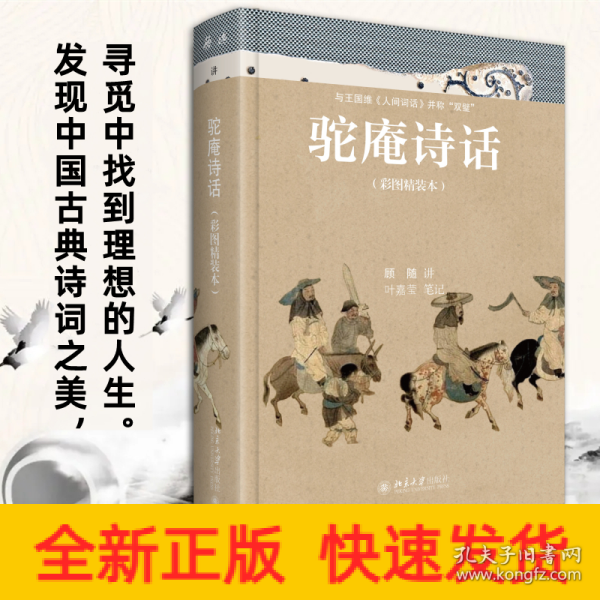 驼庵诗话（彩图精装本）听顾随 叶嘉莹先生讲中国古典诗词 再现人间词话之后诗心之美