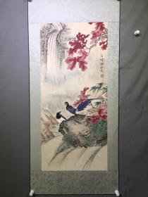 花鸟、精品镜片 、画芯尺寸41/93