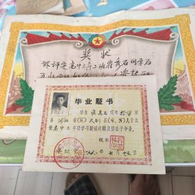 齐齐哈尔市第八中学奖状 齐齐哈尔市第八中学毕业证书