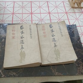 现代皖籍名作家丛书：张恨水选集-金粉世家（1、3，缺2）2册合售