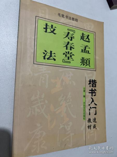 楷书入门速成教材·毛笔书法教程：柳公权《玄秘塔》技法