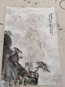 吴骏圣 山水国画 包真