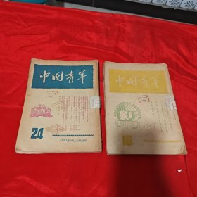 中国青年1949年：16两本 17 18两本，24 25 26 28 29（10本合售）