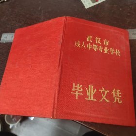 武汉市成人中等专业学校毕业文凭/武汉市卫生学校护理专业脱产中专班三年